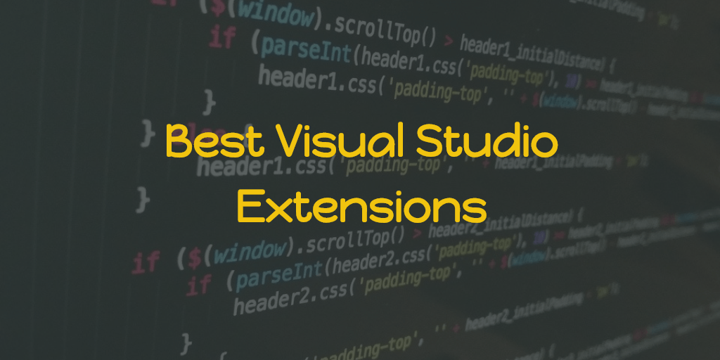 top visual studio extensions