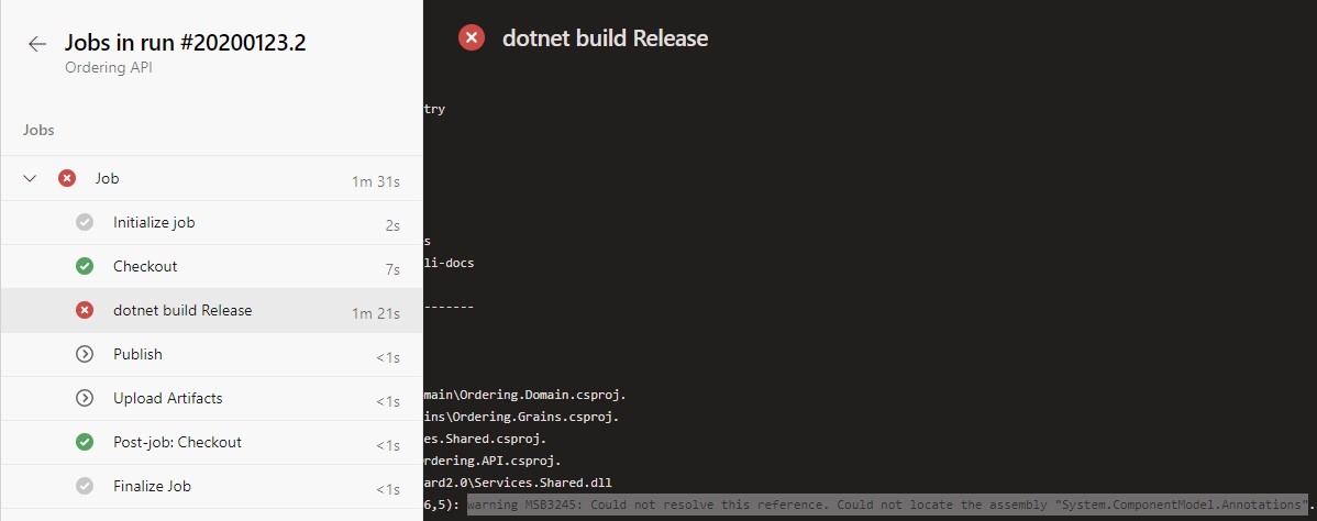 Azure DevOps Build Error